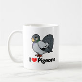 私はハトを愛します コーヒーマグカップ (左)