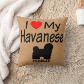 私はハバニーズの犬が大好きだ クッション (ブランケット)