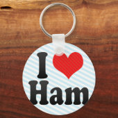 私はハムを愛している キーホルダー (正面)