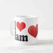 私はハムを愛します コーヒーマグカップ (正面左)