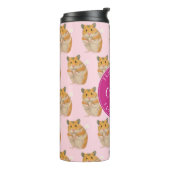 私はハムスターのピンクのハムスターパターンを愛します タンブラー (回転左)