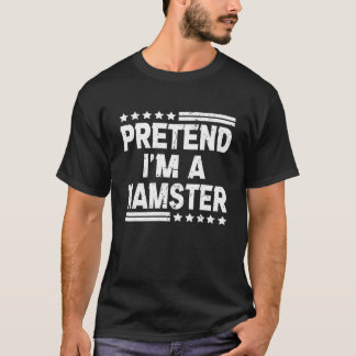 私はハムスターの衣装を着た怠け者ハロウィンおもしろいの仮装をする Tシャツ