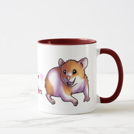 私はハムスターを愛します マグカップ (右)