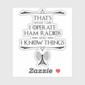 私はハムラジオを操作し、私は知っている シール (シート)