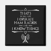 私はハムラジオを操作し、私は知っている マグネット (正面)