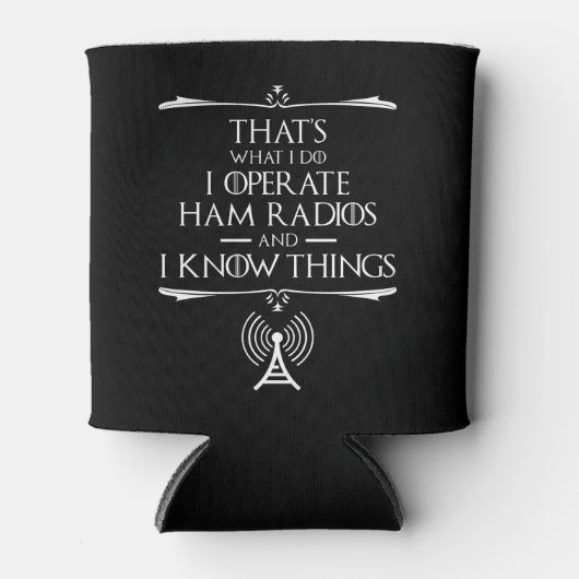 私はハムラジオを操作し、私は知っている 缶クーラー (正面)