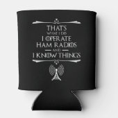 私はハムラジオを操作し、私は知っている 缶クーラー (裏面)