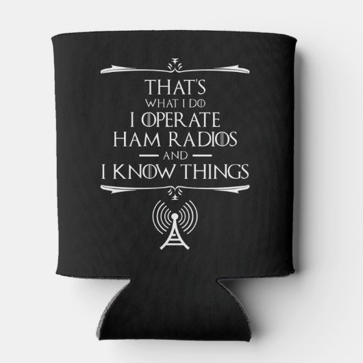 私はハムラジオを操作し、私は知っている 缶クーラー (裏面)