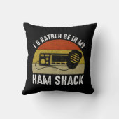 私はハム・シャックの中にいるほうがましだ クッション (裏面)
