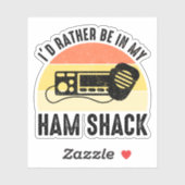 私はハム・シャックの中にいるほうがましだ シール (シート)