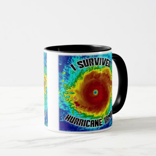私はハリケーンのイルマのマグを生き延びました マグカップ (正面右)