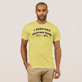 私はハリケーンのサンディのTシャツを生き延びました Tシャツ (正面フル)