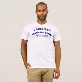 私はハリケーンのサンディのTシャツを生き延びました Tシャツ (正面フル)