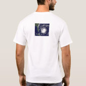私はハリケーンのIkeのTシャツを生き延びました Tシャツ (裏面)