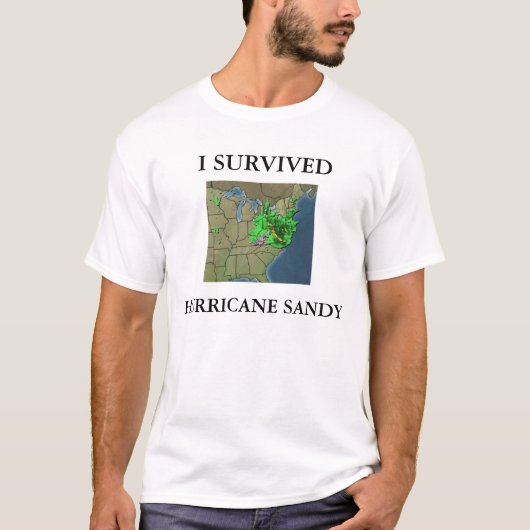 私はハリケーンサンディを生き延びました Tシャツ (正面)