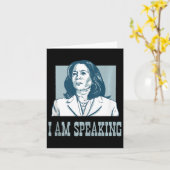 私はハリス話ホイマー選大統領の選 カード (黄色い花)