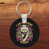 私はハリス・ワルツ2024の敵だ キーホルダー (正面)