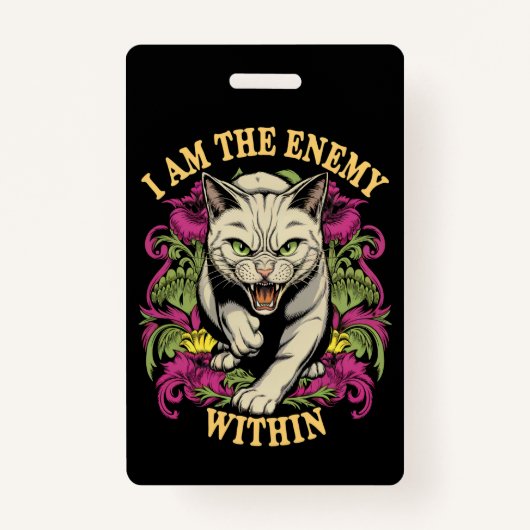 私はハリス・ワルツ2024の敵だ バッジ (正面)