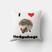 私はハリネズミを愛します クッション (裏面)