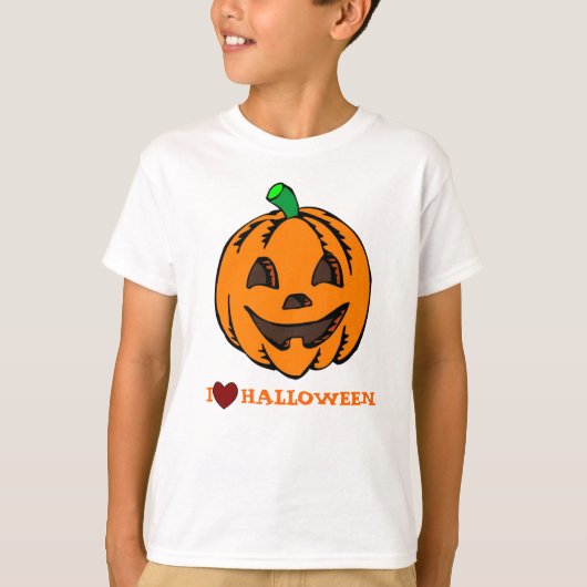 私はハロウィンを愛します Tシャツ (正面)
