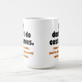 私はハロウィンコスチュームしない コーヒーマグカップ (中央)