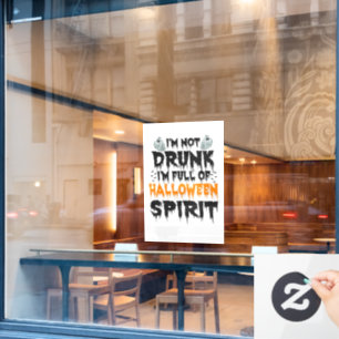 私はハロウィン飲の精神に満ちていないおもしろい ウィンドウサイン