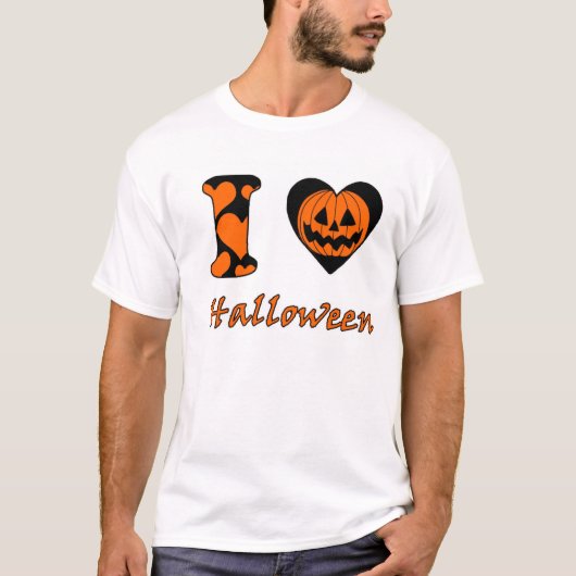 私はハロウィーンが大好きだ Tシャツ (正面)