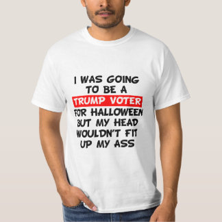 私はハロウィーンのトランプの投票者になるつもりだった Tシャツ
