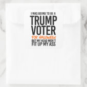 私はハロウィーンのトランプ投票者になるつもりだった スクエアシール (バッグ)