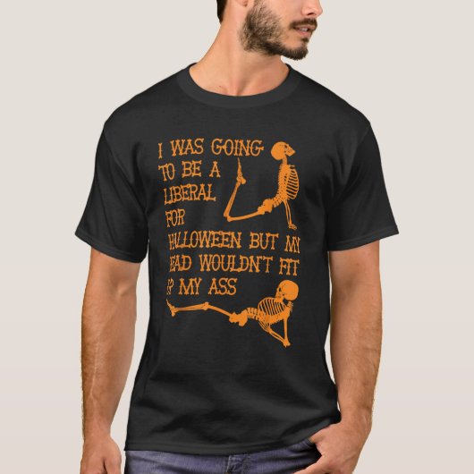私はハロウィーンの自由主義のために来た Tシャツ (正面)