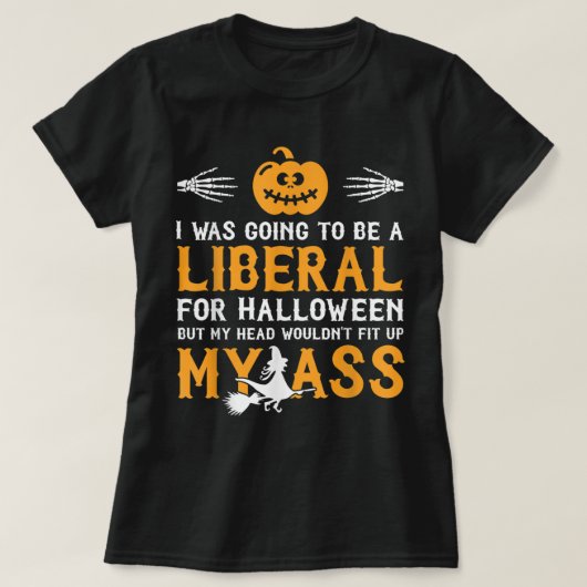 私はハロウィーンの自由主義のために行った Tシャツ (デザイン正面)