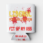 私はハロウィーンの自由主義のために 缶クーラー (裏面)