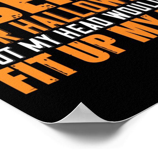 私はハロウィーンの自由主義のための予定だったが、H ポスター (角)