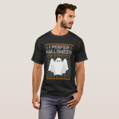 私はハロウィーンクリスマスセーターおもしろい醜いXmを好む Tシャツ (正面フル)