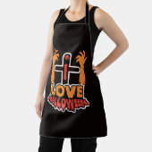 私はハロウィーン不気味なゾンビハンズエプロンが大好き エプロン (インサイチュ)