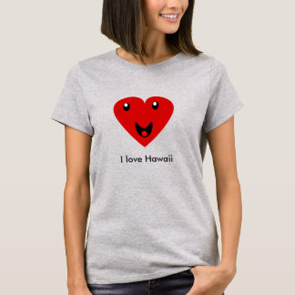 私はハワイが大好きだ Tシャツ