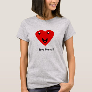 私はハワイが大好きです Tシャツ