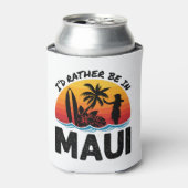 私はハワイのマウイにいる方が良い 缶クーラー (缶正面)
