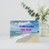 私はハワイサーフィンだ シーズンポストカード (スタンド正面)