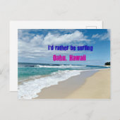 私はハワイサーフィンだ シーズンポストカード (正面/裏面)
