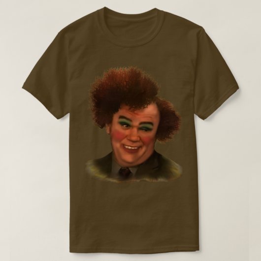 私はハンサムだが経歴がない Tシャツ (デザイン正面)