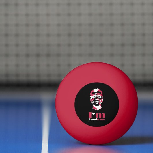 私はハンサムな抽象芸術顔ケースメイトiPhoneケース 卓球ボール (ネット)