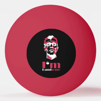 私はハンサムな抽象芸術顔ケースメイトiPhoneケース 卓球ボール