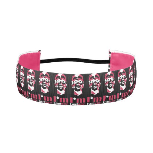 私はハンサムな抽象芸術顔ケースメイトiPhoneケースT アスレチックヘッドバンド (正面)