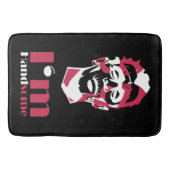 私はハンサムな抽象芸術顔ケースメイトiPhoneケースT バスマット (正面)