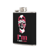 私はハンサムな抽象芸術顔ケースメイトiPhoneケースT フラスク (左)