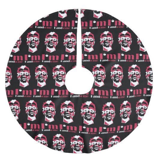 私はハンサムな抽象芸術顔ケースメイトiPhoneケースT ブラッシュドポリエステルツリースカート (正面)