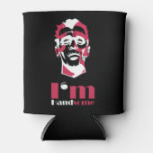 私はハンサムな抽象芸術顔ケースメイトiPhoneケースT 缶クーラー (正面)