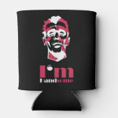 私はハンサムな抽象芸術顔ケースメイトiPhoneケースT 缶クーラー (裏面)