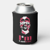 私はハンサムな抽象芸術顔ケースメイトiPhoneケースT 缶クーラー (缶裏面)